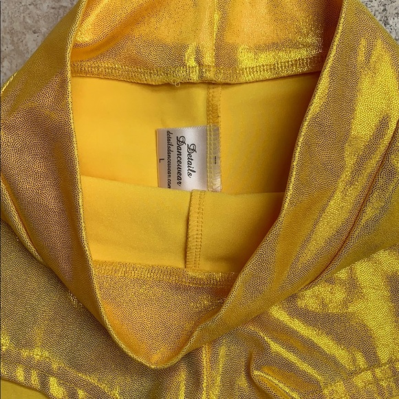 DETAILS DANCEWEAR shorts glittery vibrant yellow - Picture 3 of 5